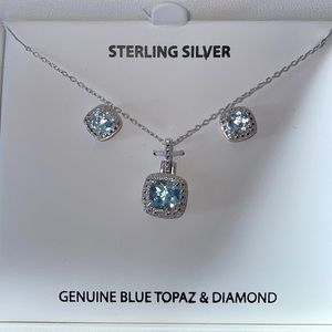 Sterling Silver Necklace and Earrings